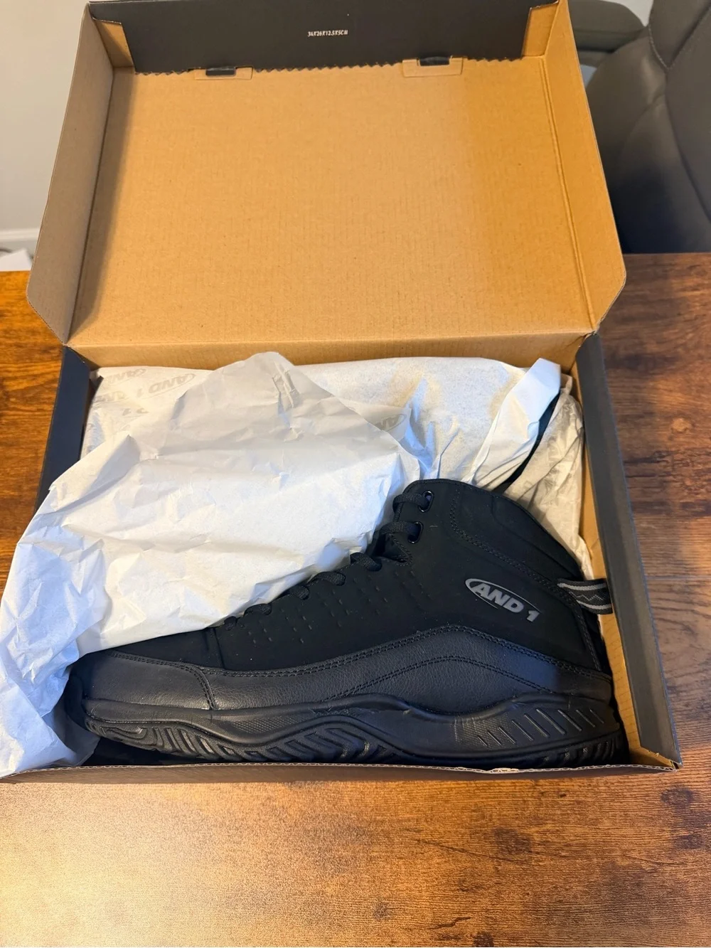 And1 Men's Black High-Top Athletic Shoes